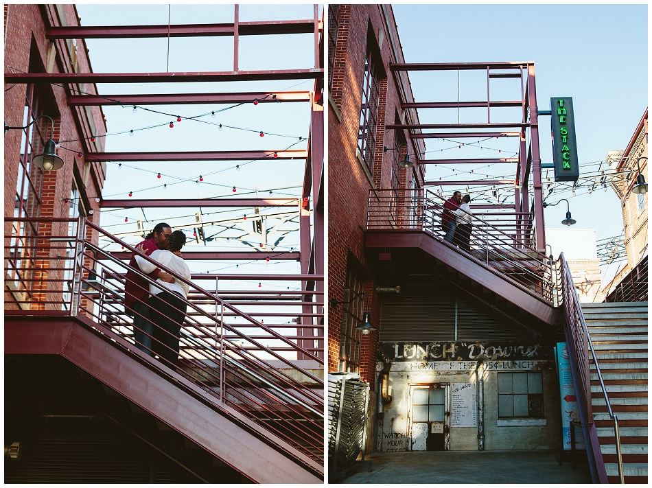 outdoor engagement session in Durham NC