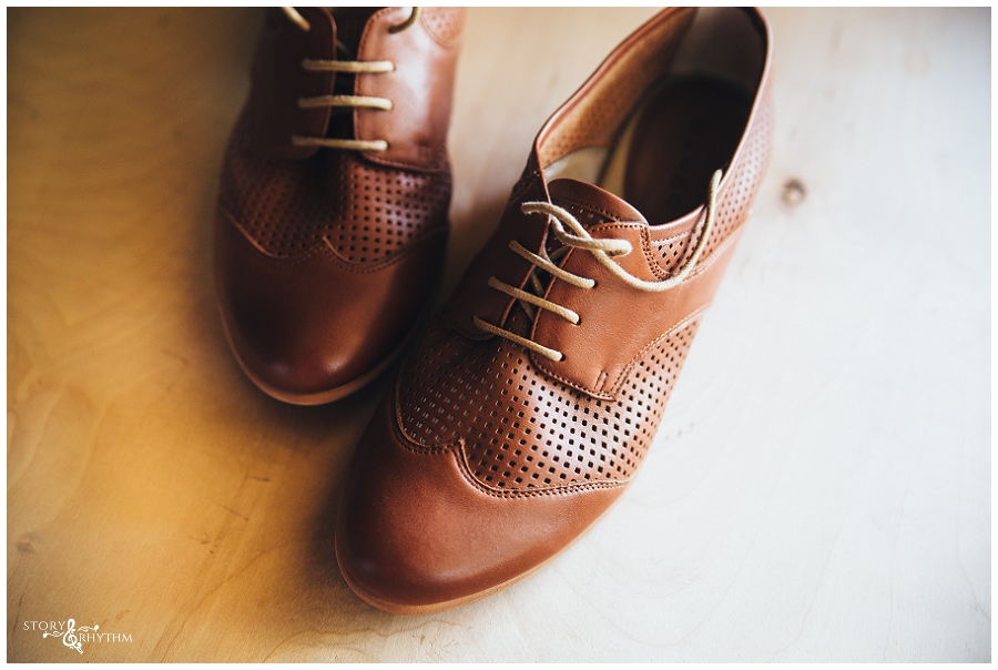 Hinge oxford shoes