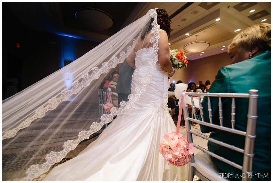 Long bridal veil photos