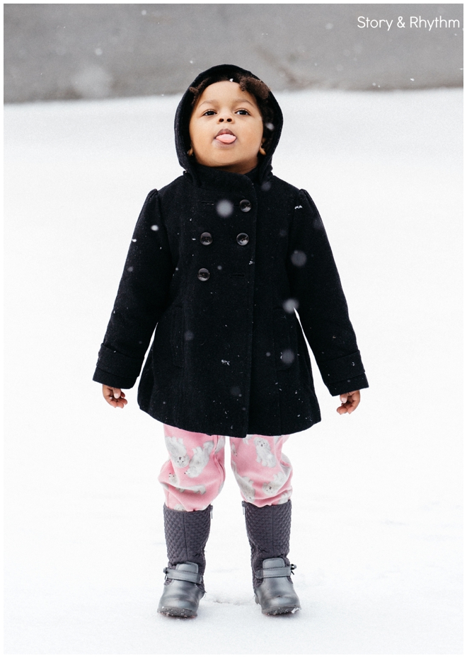 Our kids playing in the snow