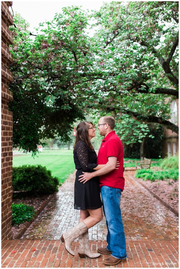 Engagement photos at NC State