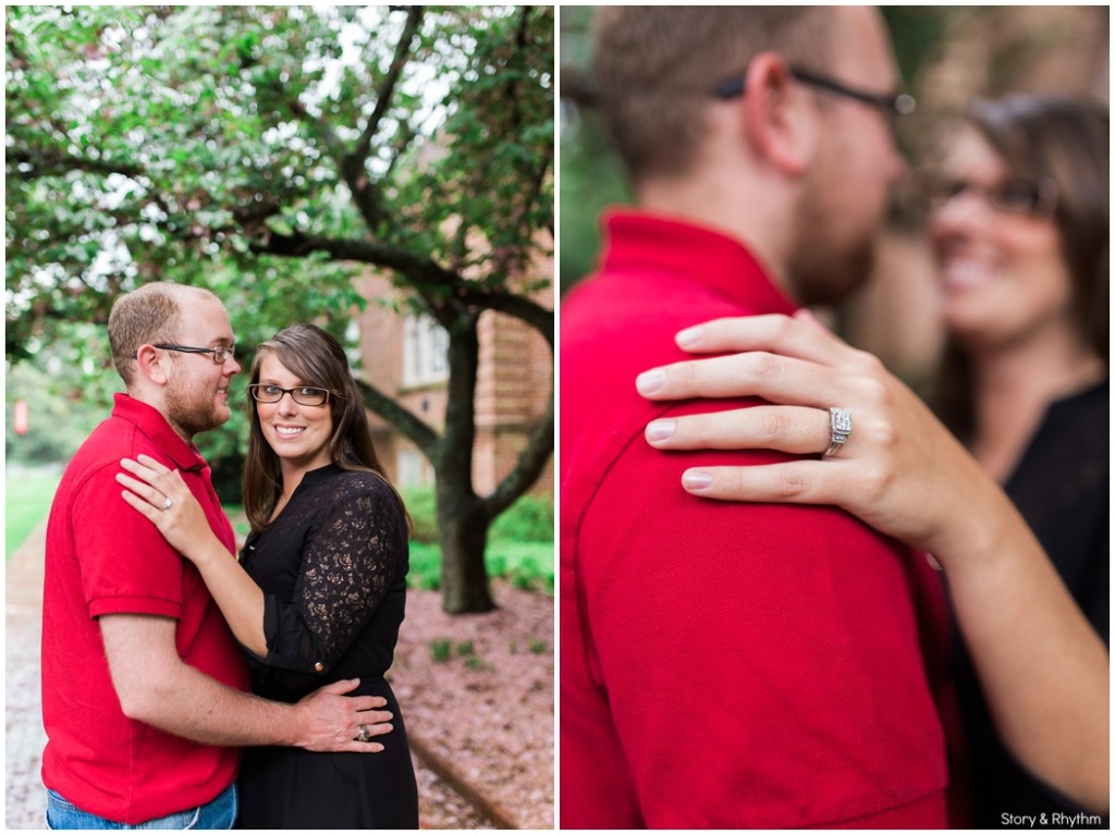 Engagement photos at NC State
