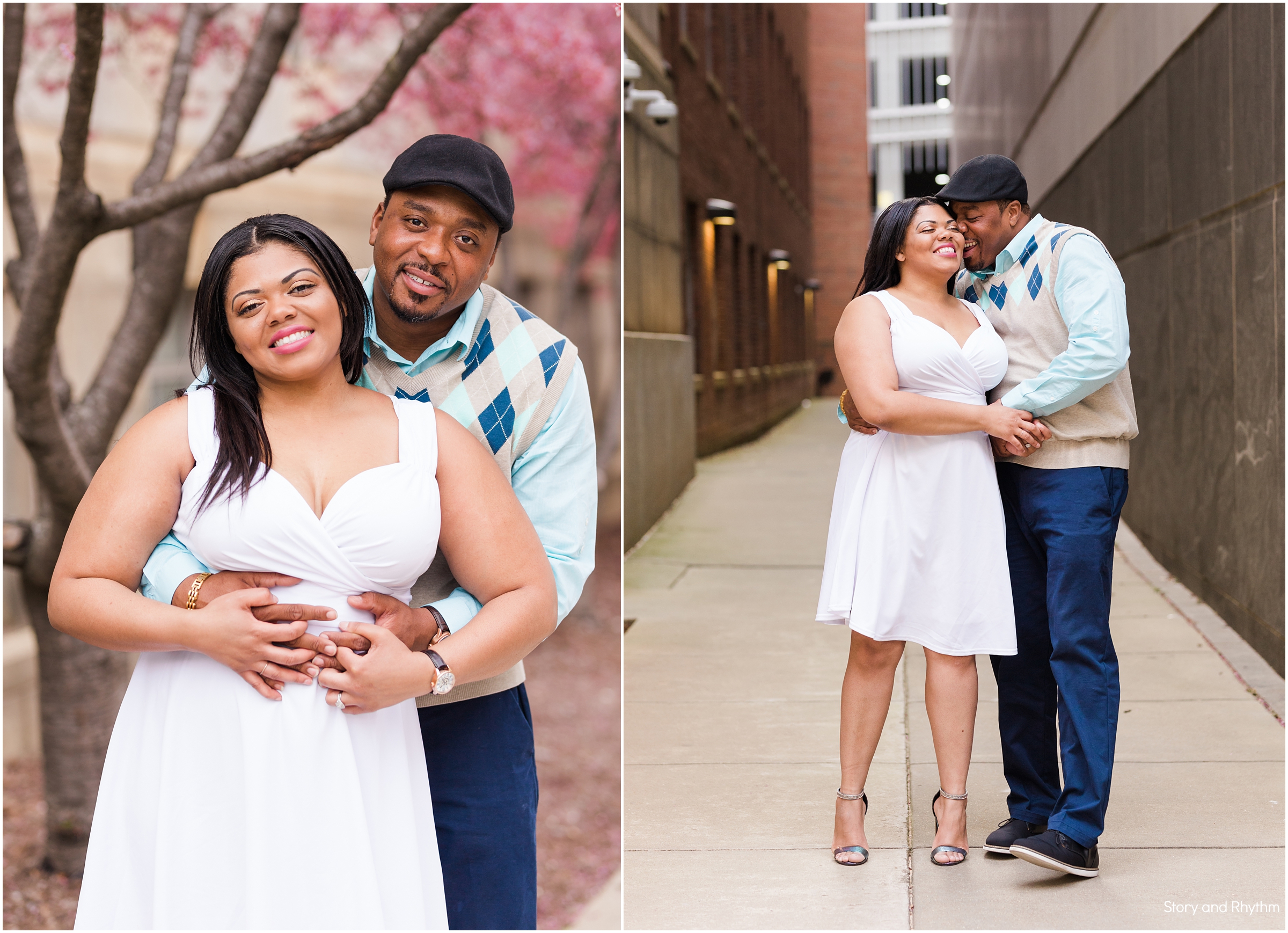 spring engagement photos in Raleigh NC