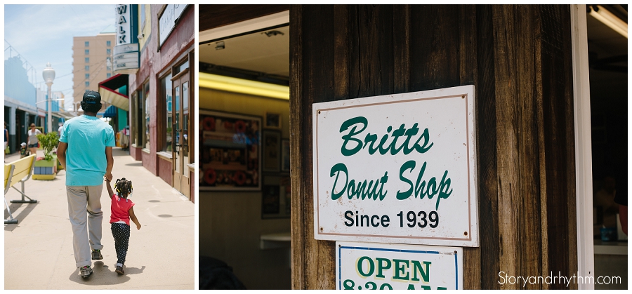 Britts Donuts shop at Carolina Beach