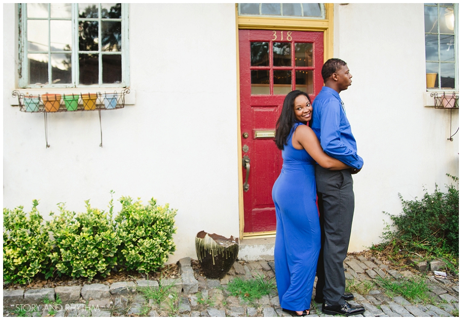 Romantic engagement photos in Raleigh NC