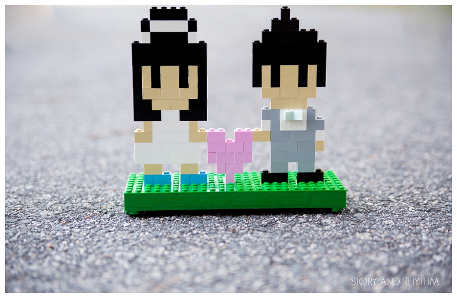 Lego cake topper