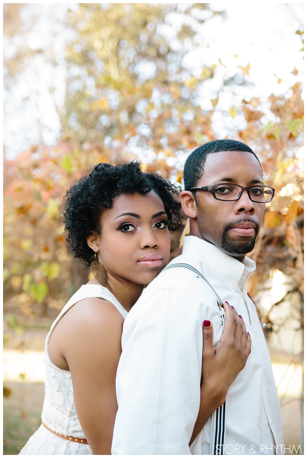 Chic engagement photos in North Carolina