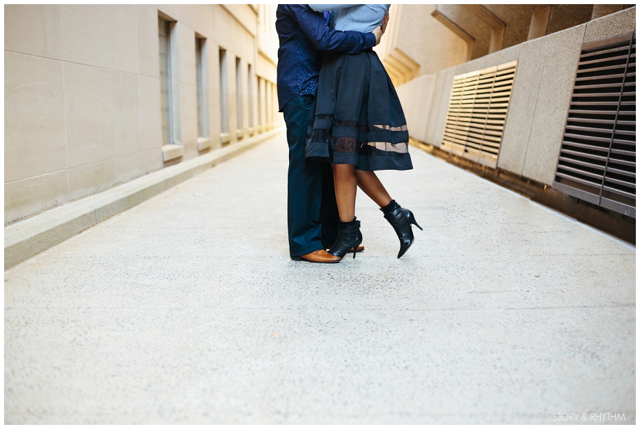Downtown Raleigh engagement photography