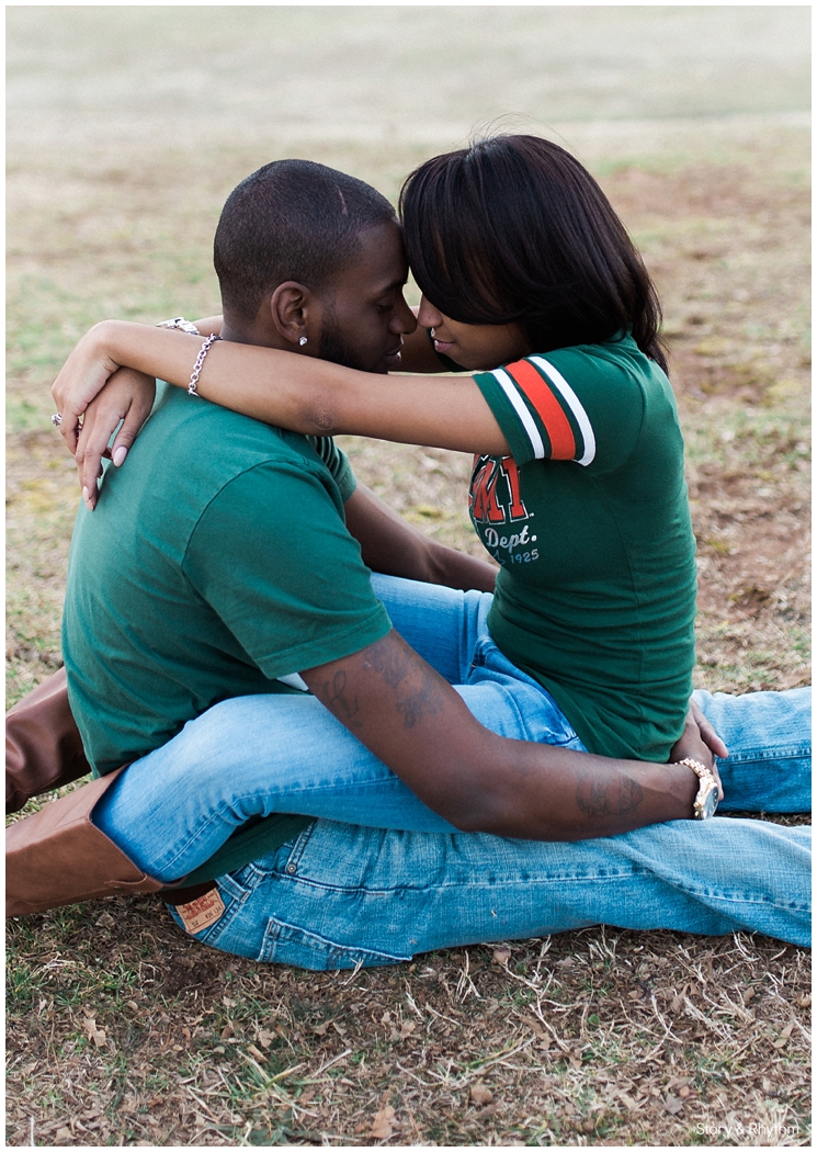 Outdoor engagement portraits