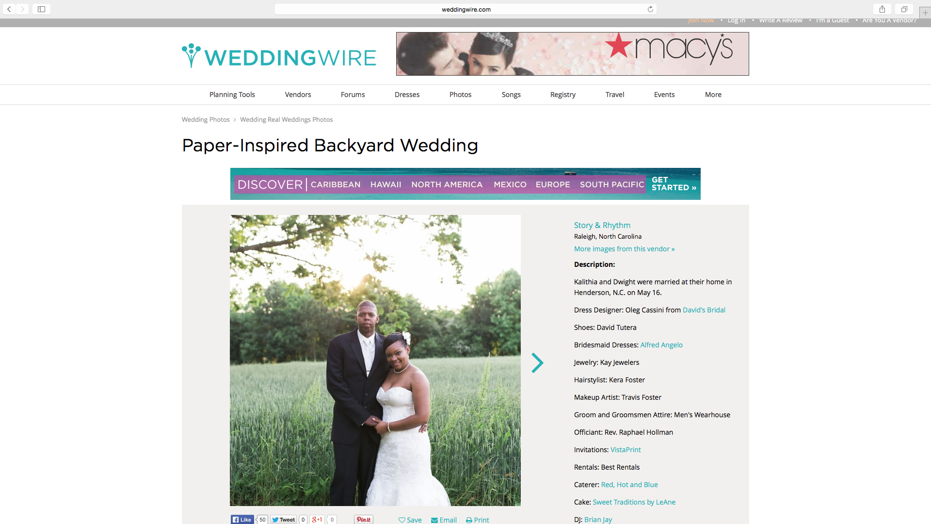 As seen on Weddingwire.com
