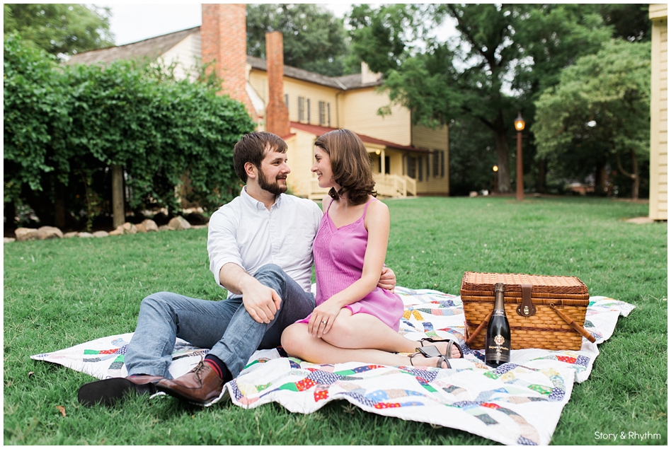 Picnic Engagement at Mordecai House