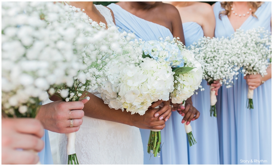 Pretty hydrangea bouquets