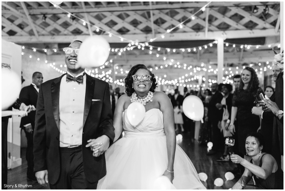 LED Balloon exit from wedding