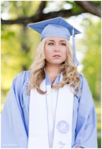 Senior photos at UNC Chapel Hill