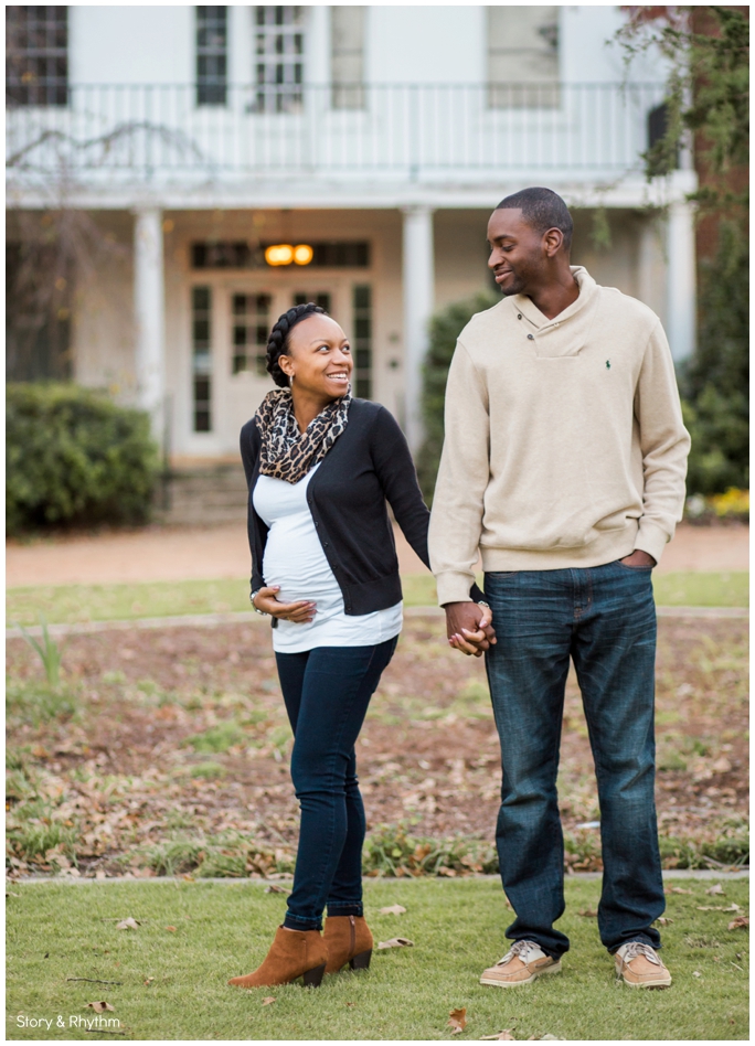 Fun maternity photos in Raleigh
