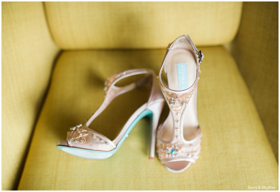 Blue by Betsey Johnson wedding shoes