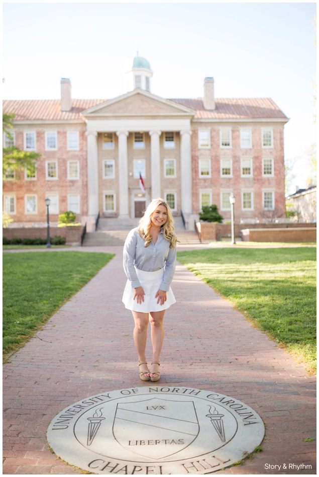 Graduation photos in Chapel Hill