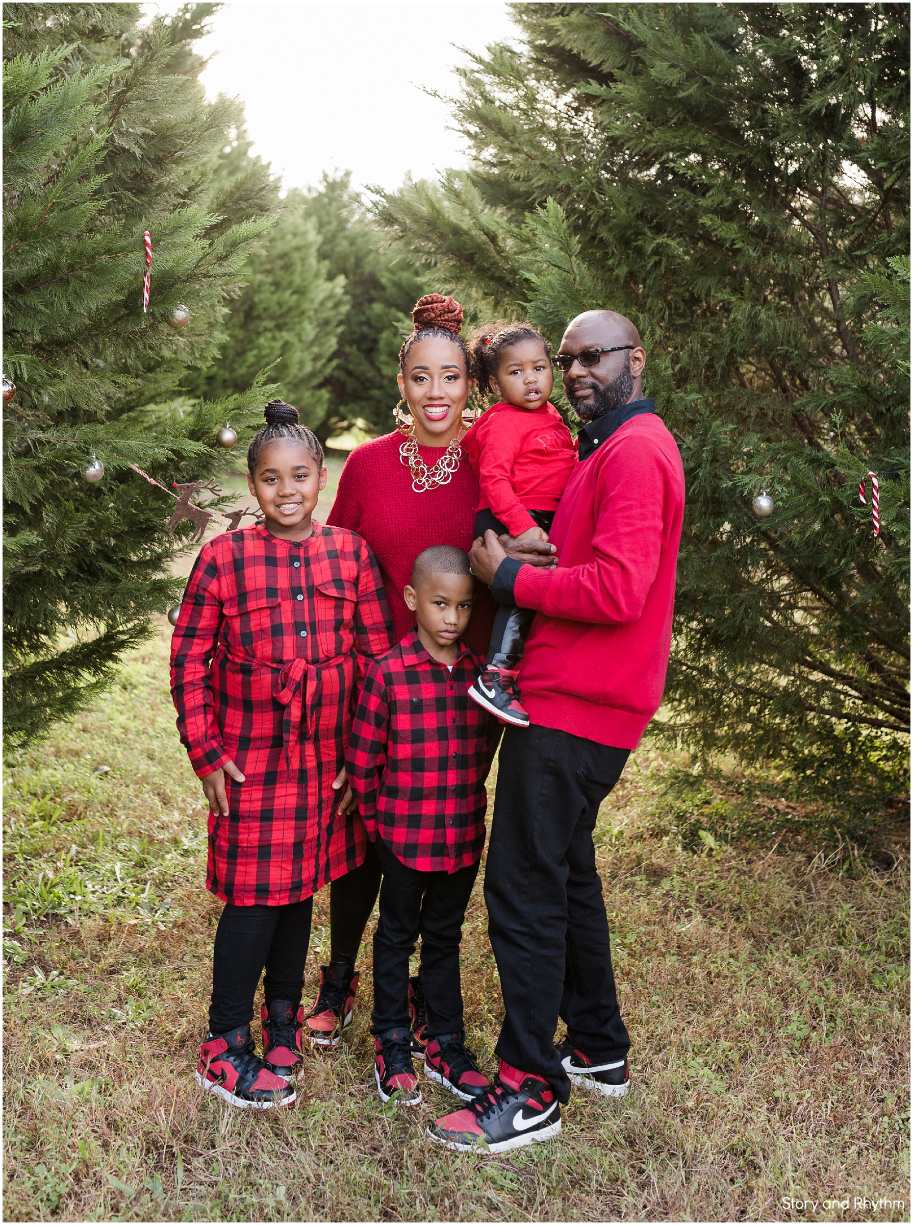 Holiday family photos in Garner NC