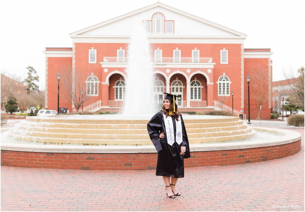 East Carolina University Graduation Portraits Greenville NC Photographer