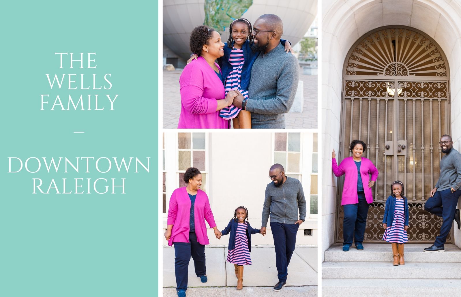 Family photographer in downtown Raleigh