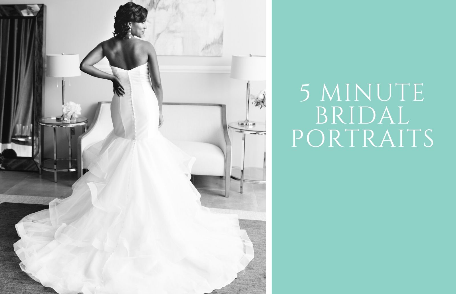Bridal portraits in 5 minutes