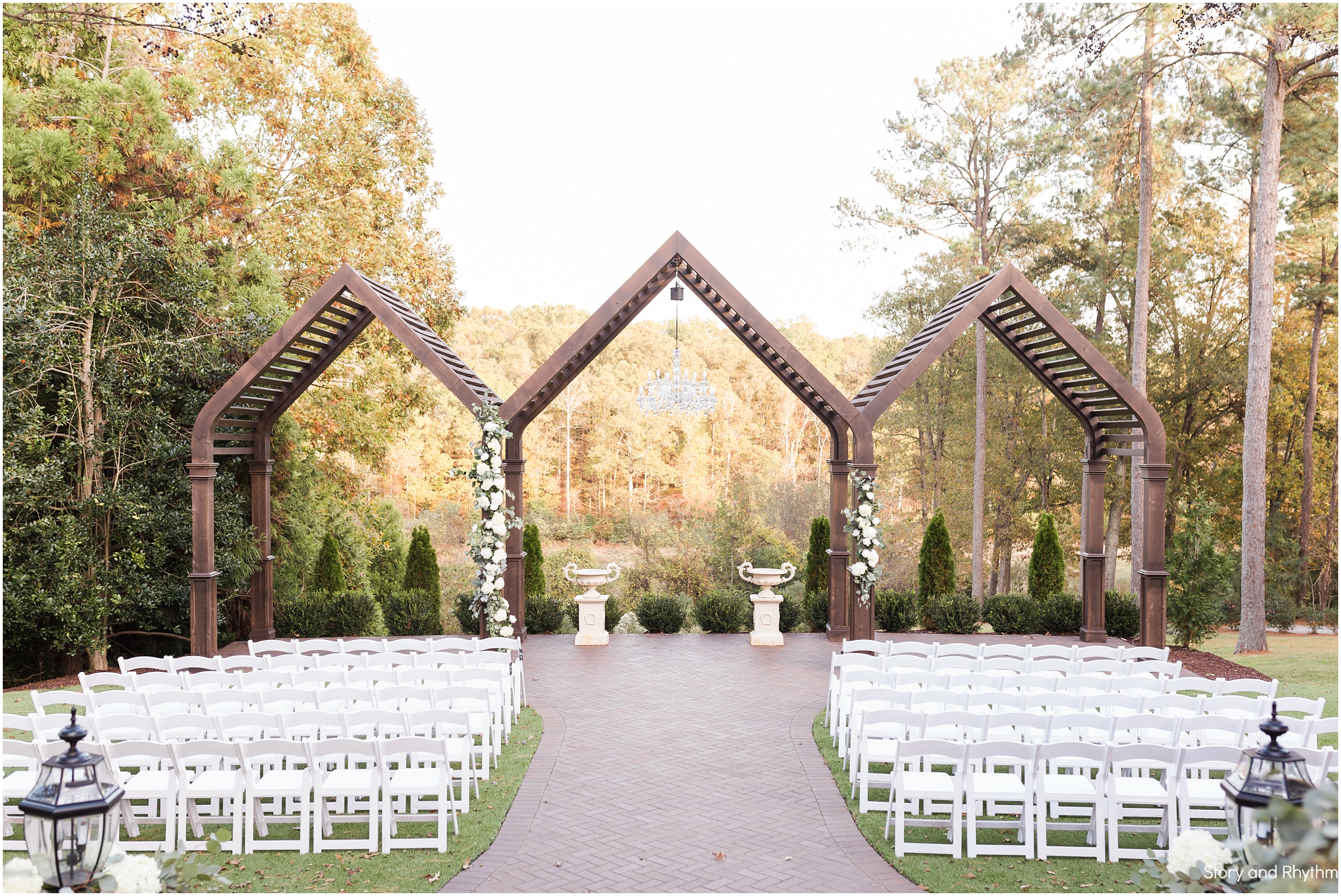 Outdoor ceremony at Highgrove Estate