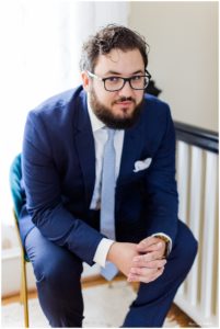 Groom portrait before ceremony