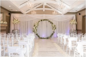 Ceremony space at Crystal Ballroom Charlotte