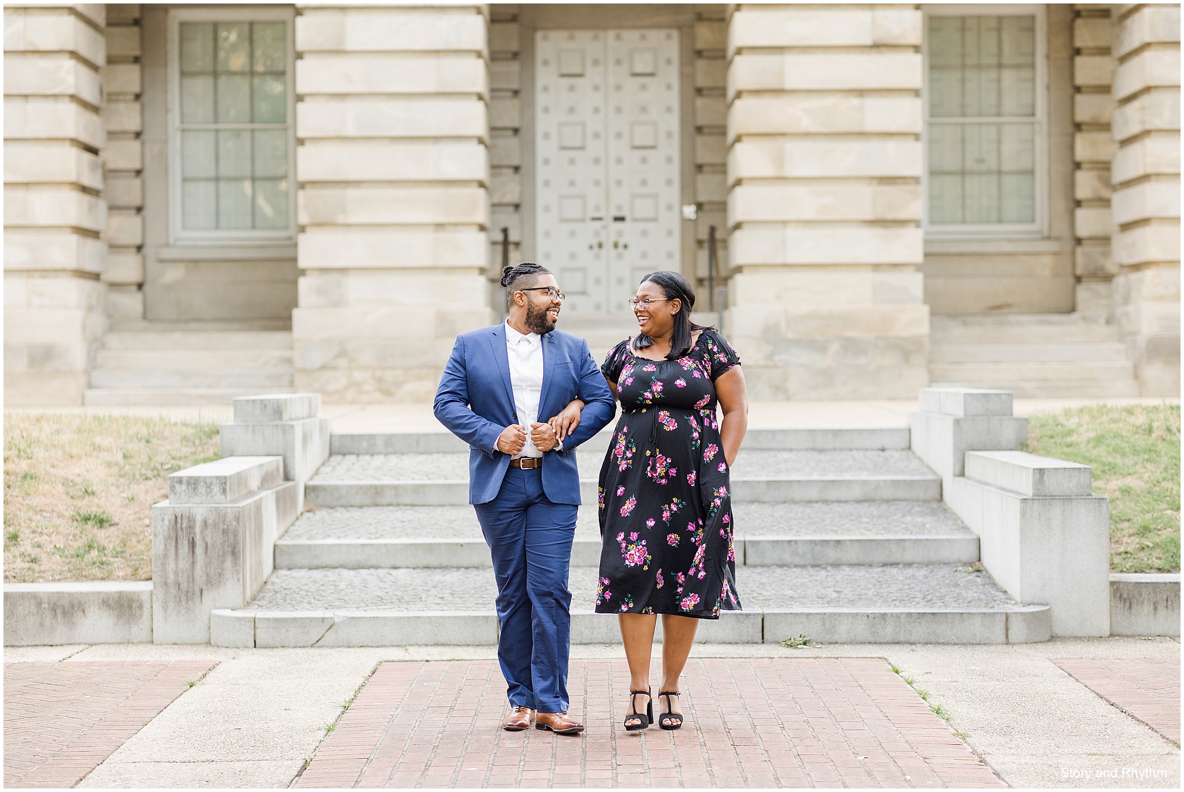 Downtown Raleigh engagement photos
