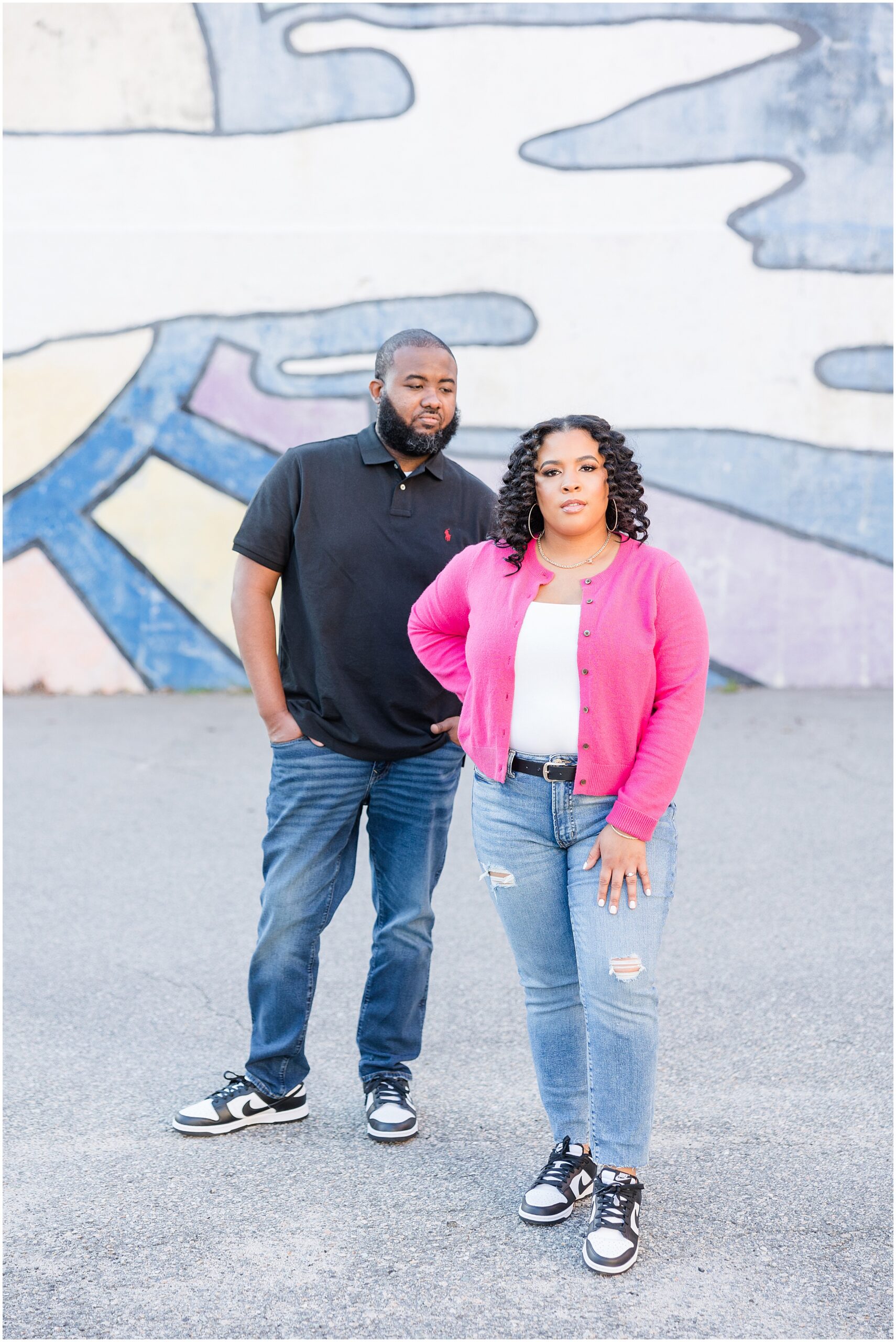 Downtown Durham engagement photography