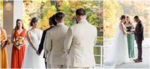 Wedding ceremony at Lake Lure