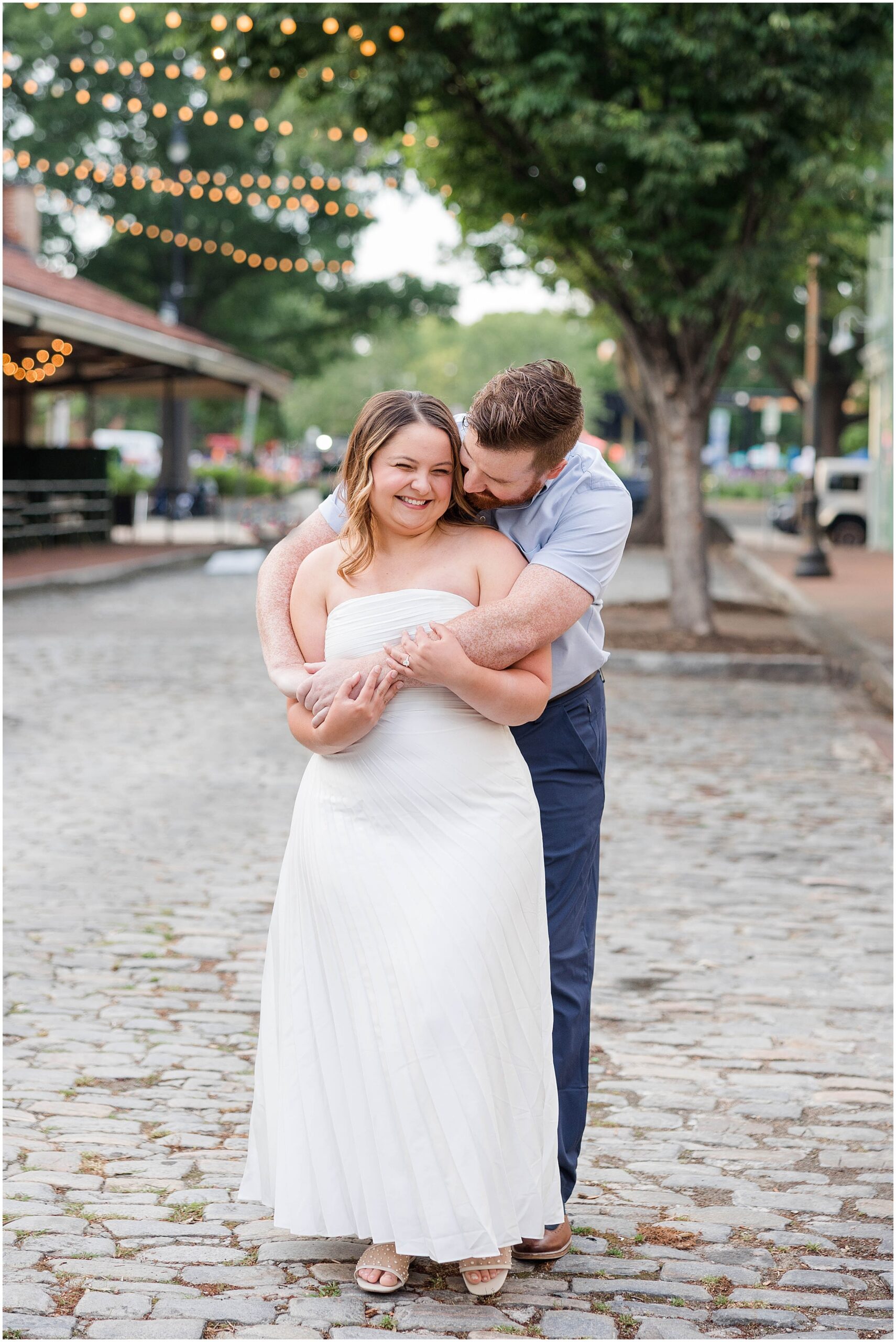 Cobblestone engagement photos